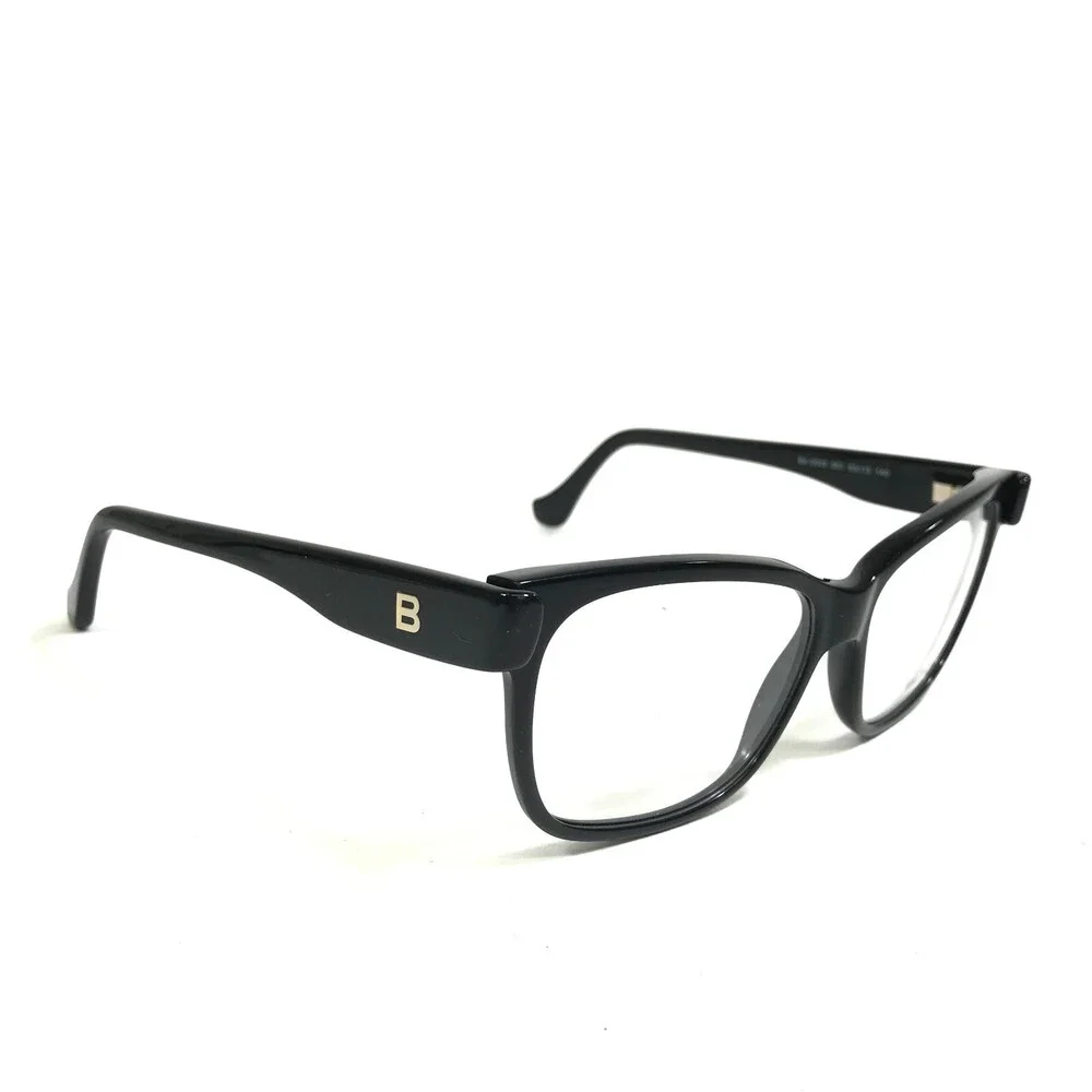 Balenciaga Eyeglasses Frames BA5003 001 Black Square Cat Eye Oversize 53-13-140